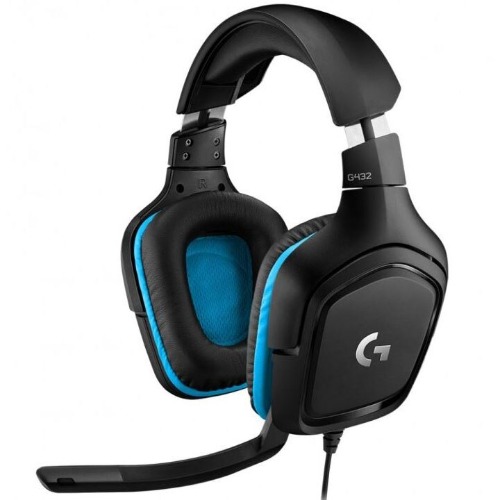 headphones gaming Logitech G432, surround 7.1, multiplatforma, black