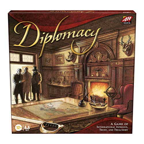 Hasbro Gaming Avalon Hill Diplomacy Cooperative Board Game, European Political Themed Strategy Game, Ages 12 and Up, 2-7 Players - Multicolor