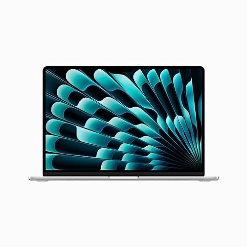 2023 Apple MacBook Air with Apple M2 chip (15.3-inch, 8GB RAM, 256GB SSD Storage) (QWERTY English) Silver (Renewed) - 256GB - Silver