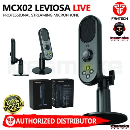 Fantech Leviosa Live MCX02 Microphone Condenser for recording, gaming, streaming and PC karaoke, Cardioid Polar Pattern Mic for PC and laptop