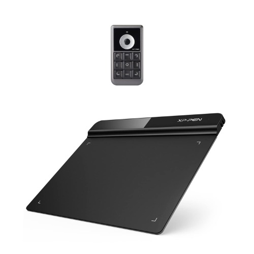 XP-PEN StarG640 Drawing Tablet Digital Graphics Tablet 6x4 Inch Ultrathin Tablet with 8192 Levels Battery-Free Stylus & XP-PEN AC19 Shortcut Remote Express Keys Keyboard - 