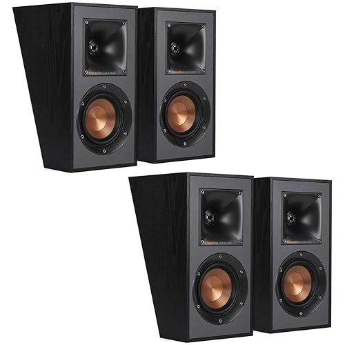 Klipsch Reference R-41SA Dolby Atmos High-Performance, Horn-Loaded Elevation Surround Speaker Set (2 Pairs, 4 Speakers) - R-41SA Set of 4