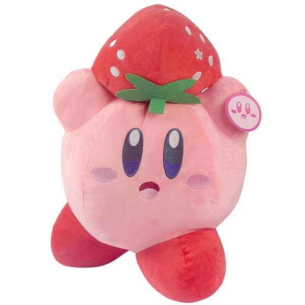 Cute Kirby Plush Toy Kawaii Kirby Plushies Strawberry Kirby Gift Pink Stuffed Toy - A