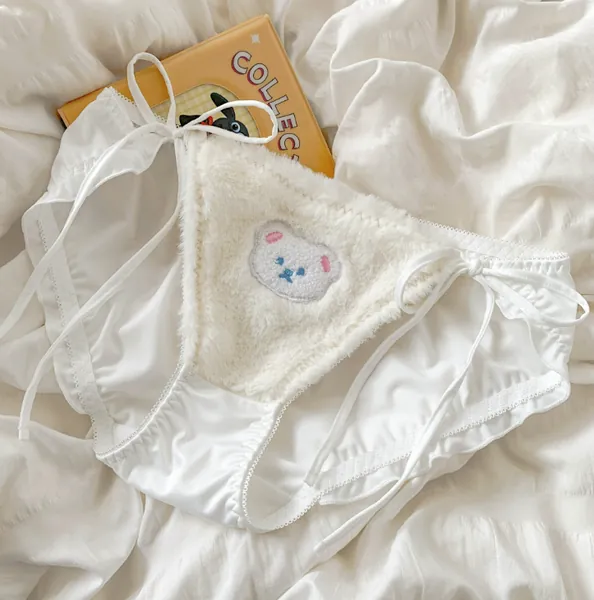 cute bear panties yv30969 | M / white