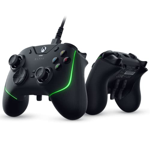 Razer Wolverine V2 Chroma Wired Gaming Pro Controller for Xbox Series X|S, Xbox One, PC: RGB Lighting - Remappable Buttons & Triggers - Mecha-Tactile Buttons & D-Pad - Trigger Stop-Switches - Black - Black - Controller - Wolverine V2 Chroma