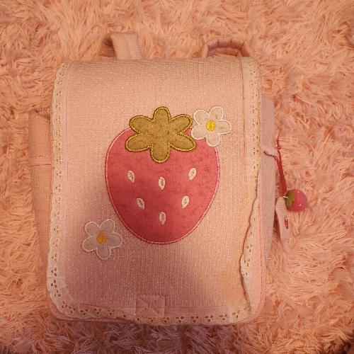 Very Rare Pink Mother Garden Strawberry Backpack Bag Y2k Mezzo Piano Kids Size