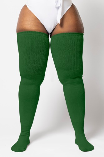 Thigh high nylons - Emerald