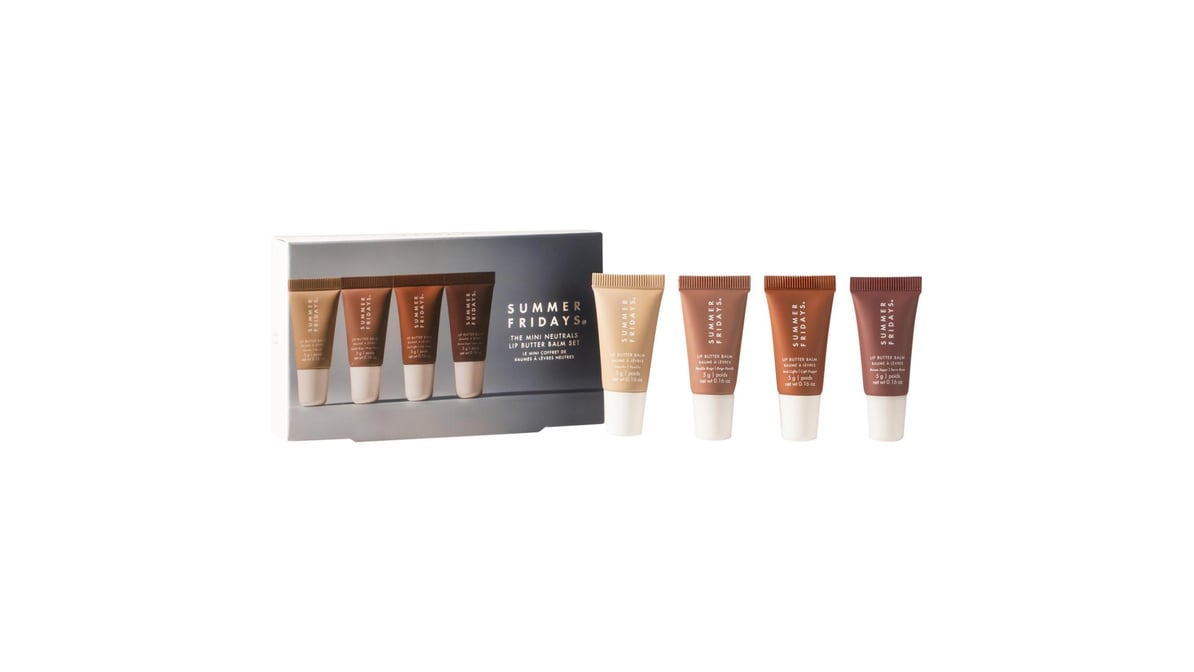 Summer Fridays The Mini Neutrals Lip Butter Balm Set