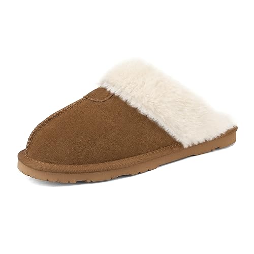 DREAM PAIRS Women's House Slippers Indoor Fuzzy Fluffy Furry Cozy 