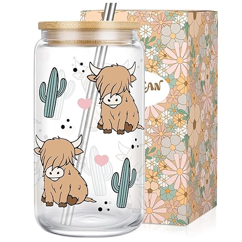 Glass coffe cups with straws