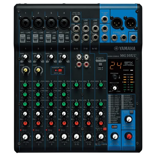 Yamaha MG10XU Analog USB Mixer at Gear4music