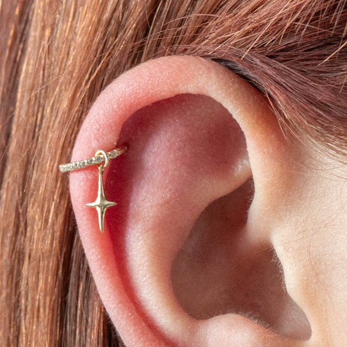 14K Solid Gold North Star Charm | Default Title