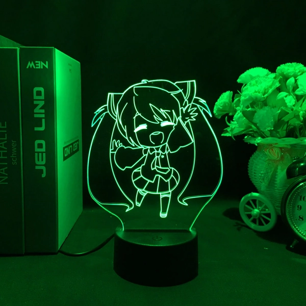Cute Miku Night Light Chibi Miku LED Desktop Lamp