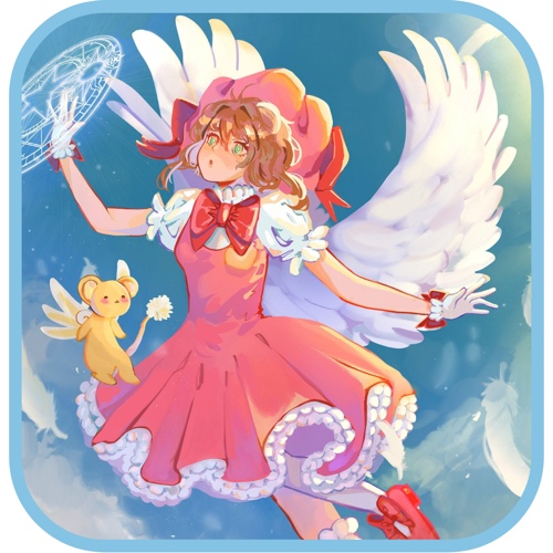 cardcaptor flying print - 11x17