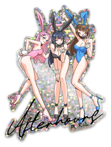Trinity Bunny Glitter Sticker
