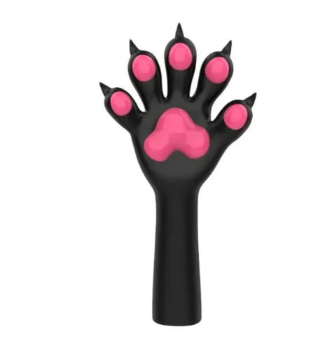 Silicone Furry Dog Paws — Colored