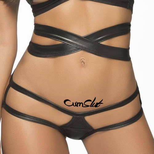 QOS - CumSlut Classic Script - Temporary Tattoos | 10 Tattoos