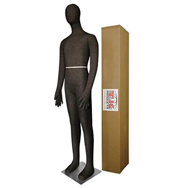 Male Mannequin, Flexible Posable Bendable Full-Size Soft -Black, by TK Products, Great for Costumes