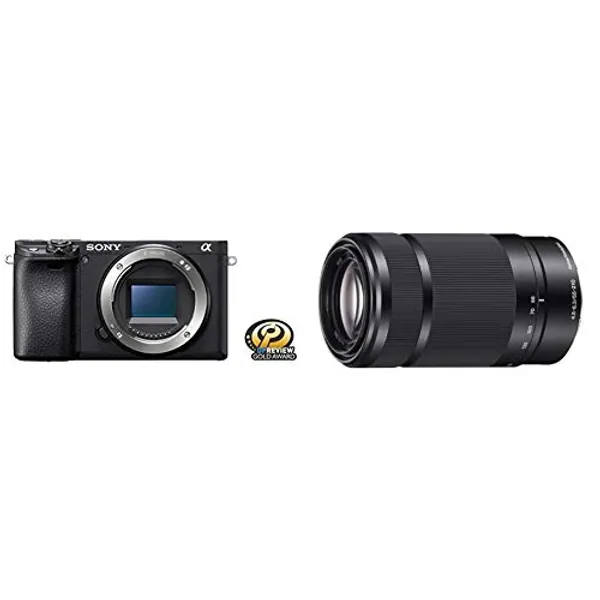 Sony Alpha a6400 Mirrorless Camera: Compact APS-C Interchangeable Lens Digital Camera and Sony E 55-210mm F4.5-6.3 Lens for Sony E-Mount Cameras (Black)