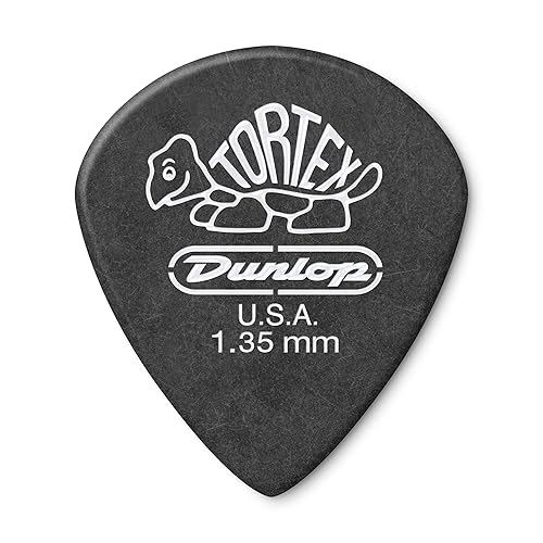 Jim Dunlop 498P1.35 Tortex Jazz III XL, Black, 1.35mm, 12/Player's Pack