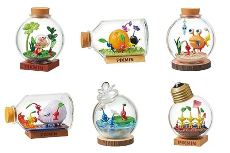 Re-Ment Pikmin Terrarium Collection, Box Product, Approx. H 3.1 x W 5.5 x D 3.1 inches (80 x