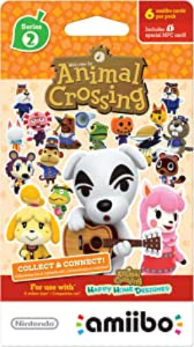 Nintendo Animal Crossing Cards - Series 2 (Pack of 6 cards) - Amiibo Cards