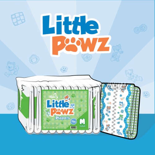 LittlePawz | XLarge / No Scent / Pack - 10 Diapers