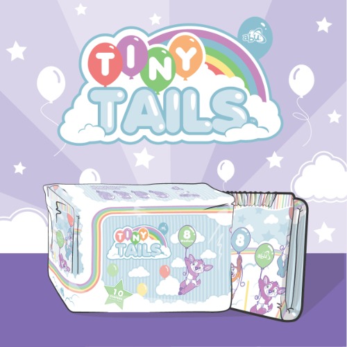 TinyTails | XLarge / Not Scented / Pack - 10 Diapers
