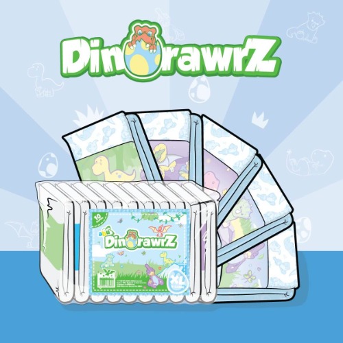 DinoRawrZ | XLarge / No Scent / Pack - 10 Diapers