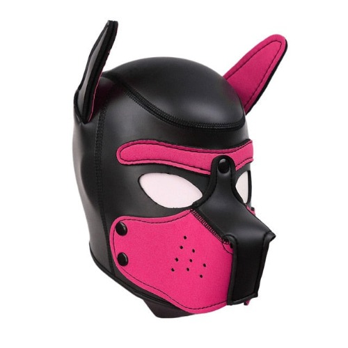 Colored Puppy Play Mask (8 Colors) - Rose Mens