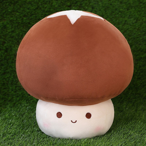 Kawaii Mushroom Plush (3 VARIANTS, 3 SIZES) - Auburn / 12" / 30 cm