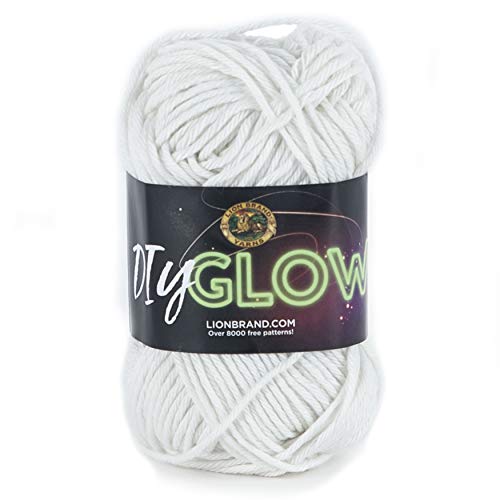 Lion Brand Yarn DIY Glow Yarn, Natural - 1 Pack - Natural