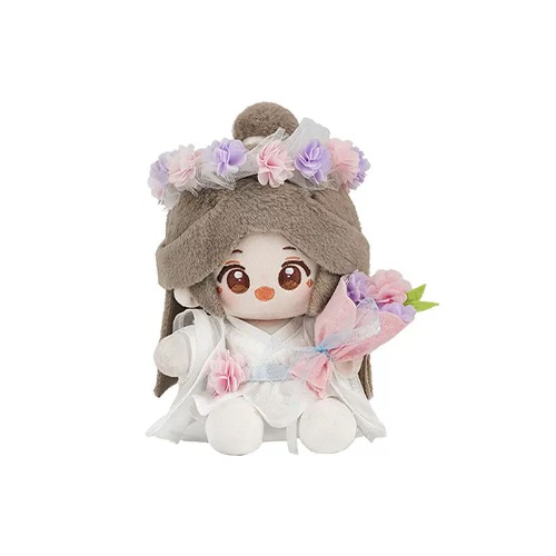 【Consignment Sales】PLUSH WONDERLAND Heaven Official's's Blessing Hua Cheng/Xie Lian Plush Cotton 15CM Sitting Posable Doll Qbaby Splendid Flower Series | 【PRESALE】Xie Lain（Skeleton inside the hand ）
