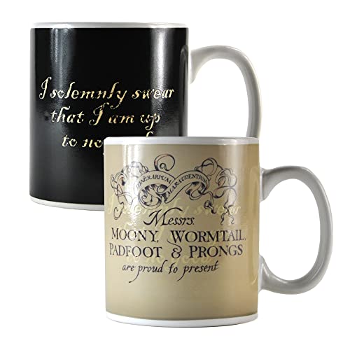Half Moon Bay | Harry Potter Mug | Colour Changing Mug | Harry Potter Marauders Map Coffee Cups and Mugs | Harry Potter Gifts for Girls & Boys | Novelty Mug & Heat Changing Mugs | Harry Potter Merch - Harry Potter (Marauder's Map)