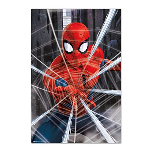 Grupo Erik Marvel Spider-Man Gotcha Poster - 35.8 x 24.2 Inches/91 x 61.5 cm Marvel Poster Shipped Rolled Up Cool Wall Posters and Prints - Spider-Man Gotcha