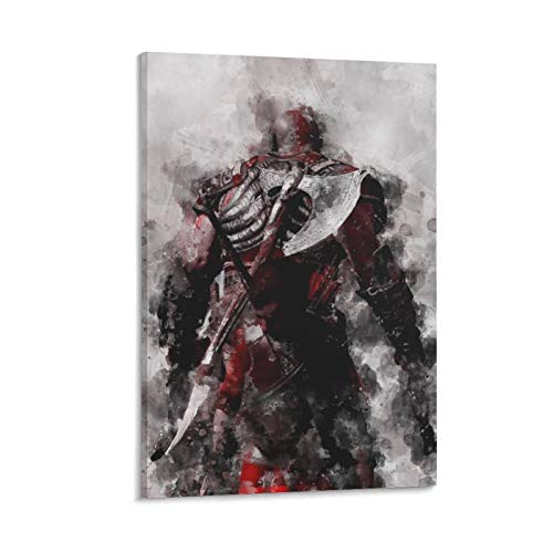 Heiwu God of War Poster Decorative Painting Canvas Wall Art Living Room Posters Bedroom Painting 08×12inch(20×30cm) - 08×12inch(20×30cm) - Frame-style1