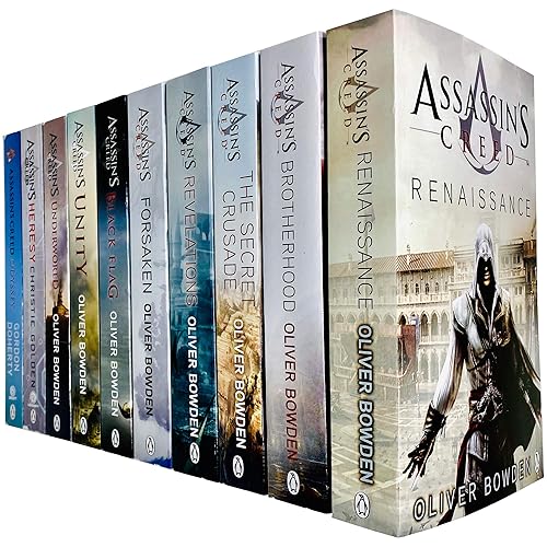 Assassin’s Creed Official 10 Books Collection Set (Books 1 - 10) (Renaissance, Brotherhood, Secret Crusade, Revelations, Unity, Underworld, Heresy, Odyssey & MORE!)