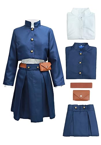 DAZCOS Women's Anime Cosplay Costume US Size Uniform Outfit with Belt Waist Bag - XX-Large