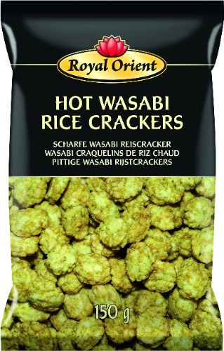 ROYAL ORIENT - Scherpe Wasabi Rijstcrackers - (1 X 150 GR)