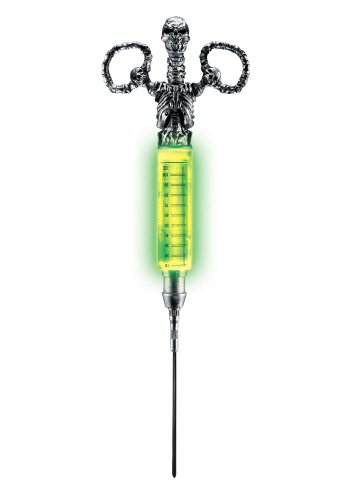 Disguise Radioactive Glowing Syringe - Adult - Silver/Green