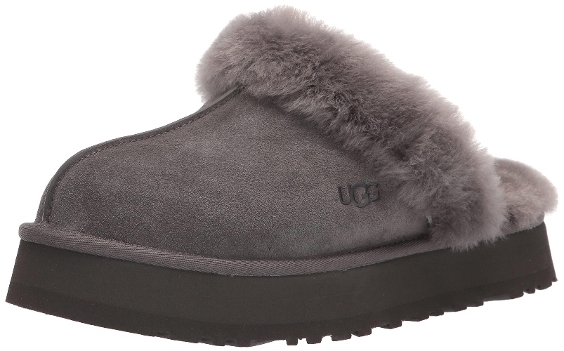 UGG Women's Disquette Slipper - 9 - Charcoal