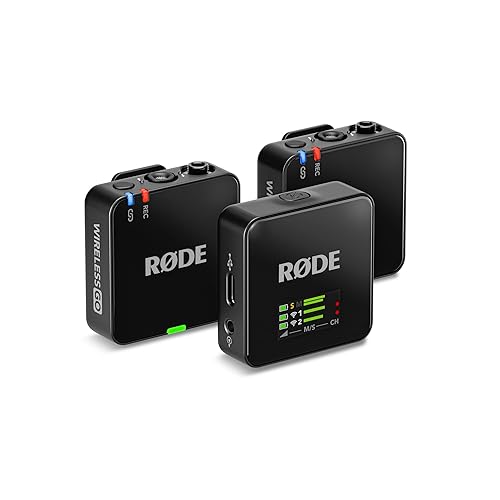 RØDE Wireless GO (Gen 3) – Compact Wireless Mic – Pristine Audio, 32-bit Float Recording, Automatic Level Control, for Phones, Cameras and Computers - Wireless GO 3 - Single - Black
