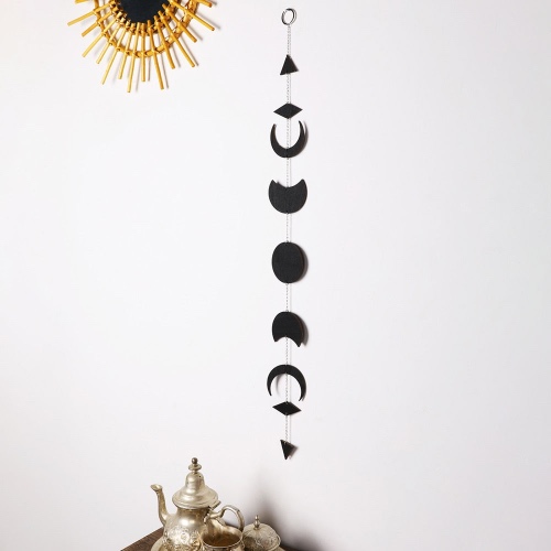 Gothic Wall Decoration with Black Moon Phases