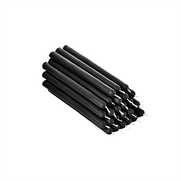 NKlaus Romanische Bienenwachskerzen: 25 rußfreie Tafelkerzen mit einem Docht und Naturfüllung. Ideal für Geburtstage, Hochzeiten, Ostern und mehr. 12cm lang. 36326