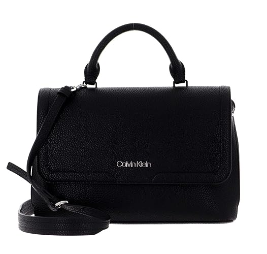 Calvin Klein Damen Top H W/Flap ZUBEHÖR - Schwarz