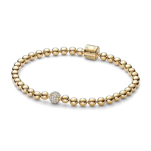 PANDORA Signature Armband Perlen und Pavé - 17cm