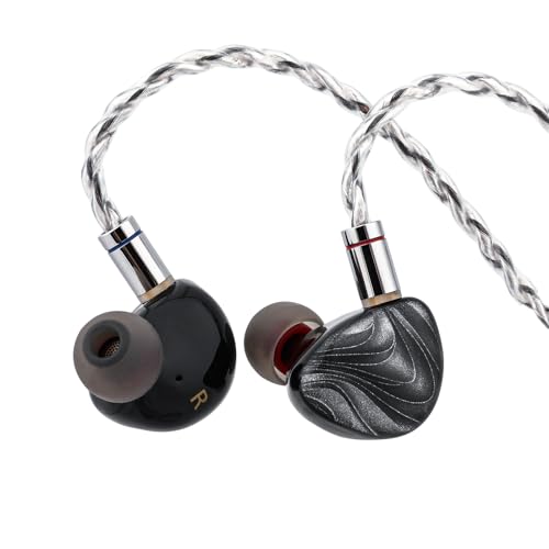 Linsoul TIN HiFi P1 MAX II in Ear Monitor, Next-Generation 14.2mm Planar IEMs for Gaming, Wired Earbuds with Ergonomic Shape, Detachable 2Pin Cable for Musician Audiophile