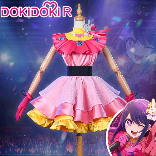 【Ready For Ship】【Size S-3XL】DokiDoki-R  Anime  Oshi no Ko Cosplay Hoshino Ai Costume Woman | Costume Only-M