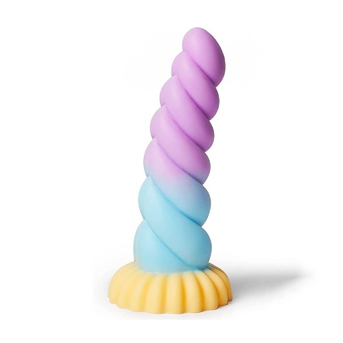 Unicorn-8.66‘’ Yellow Liquid Silicone Dildo