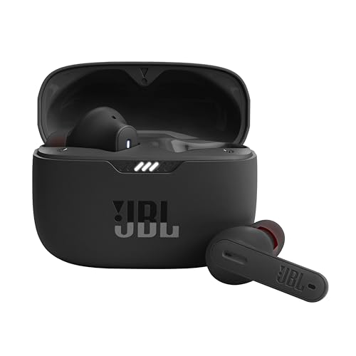 JBL Tune 230NC TWS In-Ear Headphones - True Wireless Bluetooth headphones in charging case with Active Noise Cancelling and up to 40 hours battery life, in black - Single - Black